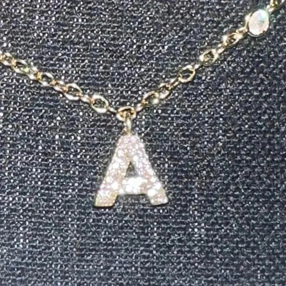 Gold plated Baublebar A initial Necklace - Picture 4 of 4